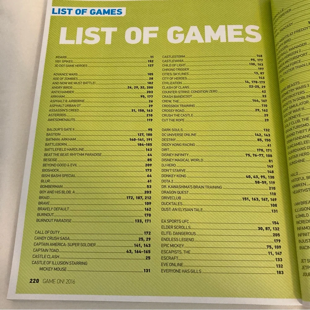 Game On! 2016 All The Best Games Amazing Facts Awesome Secrets